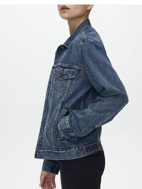 Levis Classic Trucker Blue Denim Jacket Unisex Oversized Men's Size Large